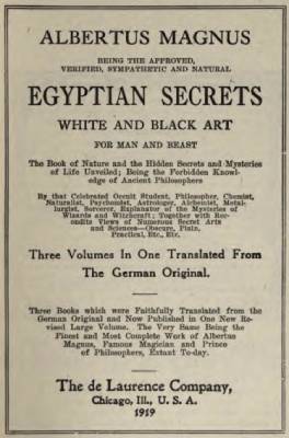 Egyptian Secrets of Albertus Magnus